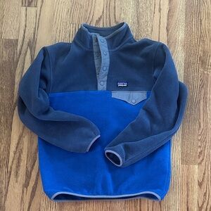 Patagonia Navy and Royal Blue Fleece Pullover